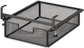 under Desk Drawer Basket Clamp on Container Saving Mesh Metal Desk Attachment File Holder Slide Out Organizer, Black S by Unknown