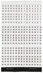Panduit PCMB-1 Pre-Printed Wire Marker Book, Vinyl Cloth, .22 by 1.38-Inch L, 0 Thru 9 Legends Only - Image 4