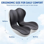 Susbie Car Seat Cushion with Lumbar Support Pillow,Office Chair Cushion - Image 3