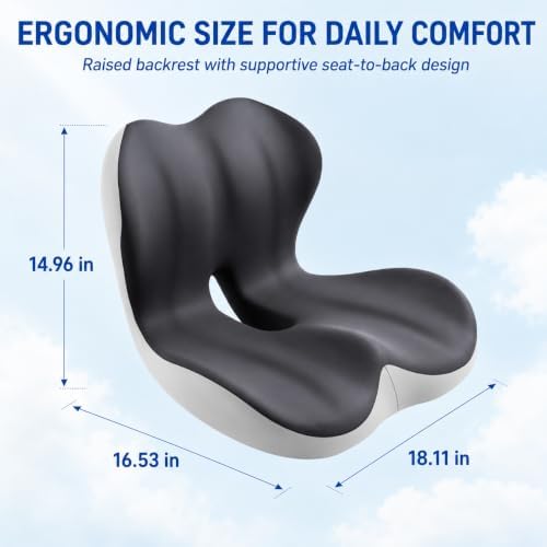 Susbie Car Seat Cushion with Lumbar Support Pillow,Office Chair Cushion - Image 3