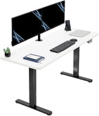 VIVO White 60 x 24 in Standing Desk, DESK-KIT-B06W by VIVO