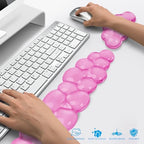 Gel Cloud Keyboard and Mouse Wrist Rest, Cute Wrist Support and Arm Support Keyboard Rest for Keyboard and Mouse Typing Pain Relief，Suitable for Office/Computer/Laptop/Gaming (Pink) - Image 6