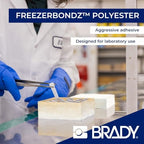 Brady Authentic (M5-112-492) FreezerBondz™ Ultra-Thin Cryogenic Polyester Labels 0.375" H x 1.25" W Black on White, 360 Labels. for use with The BMP51 and M511 Label Printers - Image 5