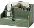 Rebee Vision Mail Organizer for Desk with 4-Slot Letter Rome Decor, Green by REBEEVISION