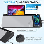 Varhomax Glass Desk Whiteboard with Wireless Charger - Image 2
