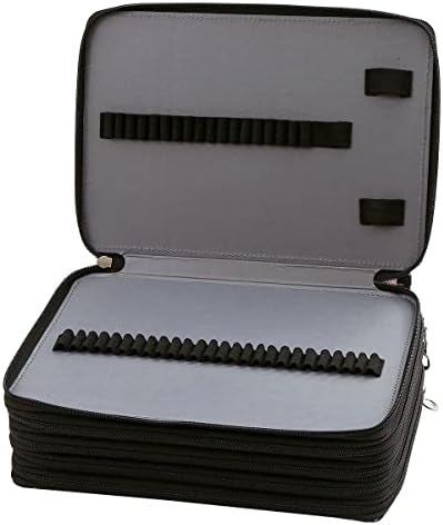 250 Slots Pencil Case 5-Layer Zipped Holder w/Handle - Image 4