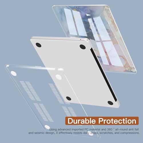 CISSOOK Case for MacBook Air 15 inch M5 M4 M3 M2 2026 2025 2024 2023 Flower - Image 4