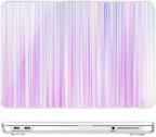 May Chen Compatible with MacBook Neo 13 inch Case 2026 Model A3404, Plastic Hard Shell,Keyboard Cover,Screen Protector,Dust Plug, for MacBook Neo 13" with A18 Pro Chip, Purple Strips - Image 4