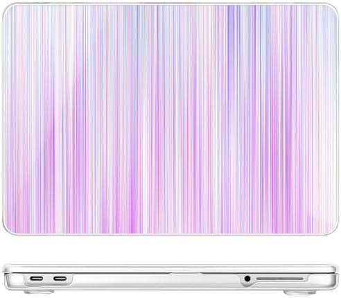 May Chen Compatible with MacBook Neo 13 inch Case 2026 Model A3404, Plastic Hard Shell,Keyboard Cover,Screen Protector,Dust Plug, for MacBook Neo 13" with A18 Pro Chip, Purple Strips - Image 4