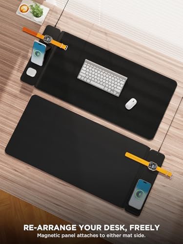 2nd Gen Wireless Charging Desk Mat,3-in-1 Foldable Phone Holder Mouse Pad - Image 4