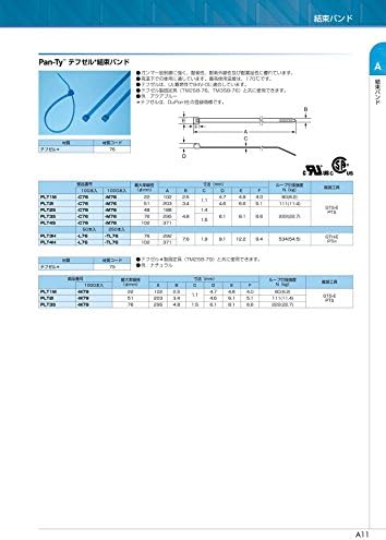 Panduit PLT2S-M76 Cable Tie, Standard, Tefzel, 7.4-Inch Length, Aqua (1,000-Pack) - Image 3
