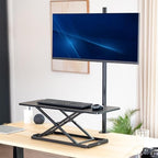 VIVO Black 30 in Single Top Keyboard and Mouse Riser, DESK-V030A - Image 2