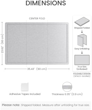 Fluxynara 35.4" x 23.6" Bulletin Board, Soft Gray - Image 2