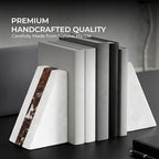 Natural White Marble Bookend 6" - Image 5