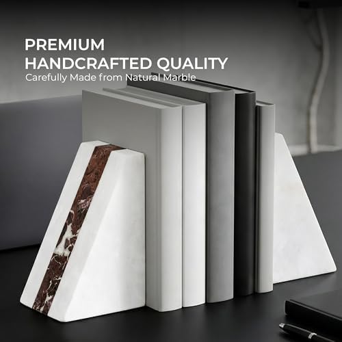 Natural White Marble Bookend 6" - Image 5