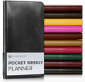 Gallery Leather Pocket Weekly Planner 2026-2027 Acadia Black by GalleryLeather