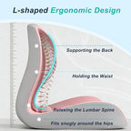 Seat Cushion for Office Chair, Ergonomic Cushion with Lumbar Support Pillow - Image 3