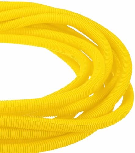 DMiotech 100ft Wire Loom Split Tubing 3/4 Inch(19.1mm) ID Yellow by DMiotech
