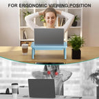 WALI 3 Height Adjustable Computer Monitor Stand with Storage, up to 44 lbs - Image 4