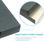 Lineco Drop Front Archival Storage Box, 16.75x20.75x3 in, Gray, 2 Pack - Image 4
