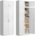Polup 86" Tall Metal Kitchen Pantry Storage Cabinet with Doors and Shelves by POLUP