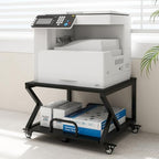 Natwind 2 Tier Printer Stand,23.6''x23.6'',with Pull Out Shelf,Black - Image 2