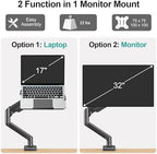 MOUNT PRO Laptop Arm Mount for Desk, Fits Max 17" Notebook and 32" Monitors - Image 2