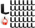 Weewooday 32 Headphone Hanger Wall Mount Stand with Adhesive Hook, Black by Weewooday