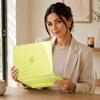 May Chen Compatible with MacBook Neo 13 inch Case 2026 Model A3404, Plastic Hard Shell,Keyboard Cover,Screen Protector,Dust Plug, for MacBook Neo 13" with A18 Pro Chip, Citrus Polka dot - Image 5