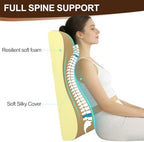 2-in-1 Neck Pillow Lumbar Support Pillow for Recliner Couch & Nursery Glider Chairs- High-Resilient Foam Cushion Ergonomic Back Support for Comfort in Rocking, Feeding, Nursing Brown M - Image 2