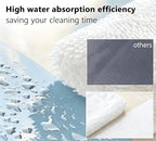 White Dual-Sided Microfiber Bath Towel, 2 Pack 48"x24" Ultra Absorbent Quick Dry Pool Towel, Exfoliating Body Cloth for Dead Skin & Sunscreen Removal, Lint-Free Reusable Shower Towel for Pool, Beach - Image 4