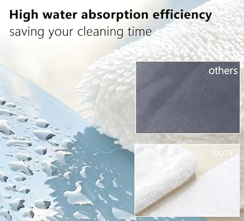 White Dual-Sided Microfiber Bath Towel, 2 Pack 48"x24" Ultra Absorbent Quick Dry Pool Towel, Exfoliating Body Cloth for Dead Skin & Sunscreen Removal, Lint-Free Reusable Shower Towel for Pool, Beach - Image 4
