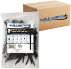 Kable Kontrol Buckle Cable Ties, 8 Inch 2000 Pcs, 120 Lbs Test, Black by KABLEKONTROL%C2%AE