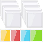 Outus 200 Pack 4.13 x 4.13 Inch Self Adhesive Label Pockets Bin Labels by Outus