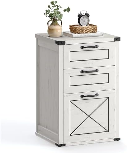 VASAGLE File Cabinet with 3 Drawers, Printer Stand, Fit A4 Letter Size by VASAGLEbySONGMICSHOME