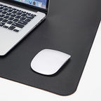 AFIING Cork Desk Mat 55" x 17", Dual-Sided Natural Cork & PU Leather Desk Pad, Non-Slip Waterproof Large Mouse Pad for Office, Home & Gaming (Black) - Image 4