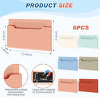 Fuutreo Magnetic Wall File Holder,6pcs,Vintage Boho,Horizontal-large - Image 2