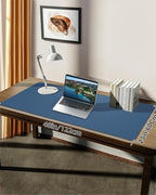 Desk mat Large, Leather Desk Pad Protector,Office Desk Mat,Mouse Pad, Non-Slip Desk Blotter, Laptop Desk Pad, Waterproof Desk Writing Pad for Office&Home (Grey Blue, 48" x 24") - Image 7