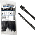 Kable Kontrol Low-Profile Cable Ties 10 Inch 100 Pcs, 120 Lbs Test - Black by KABLEKONTROL%C2%AE