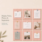 Stripe Felt Bulletin Board Tiles, Cork Board Alternative 48 x 36 in - Image 5