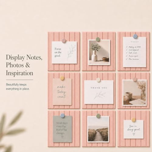 Stripe Felt Bulletin Board Tiles, Cork Board Alternative 48 x 36 in - Image 5