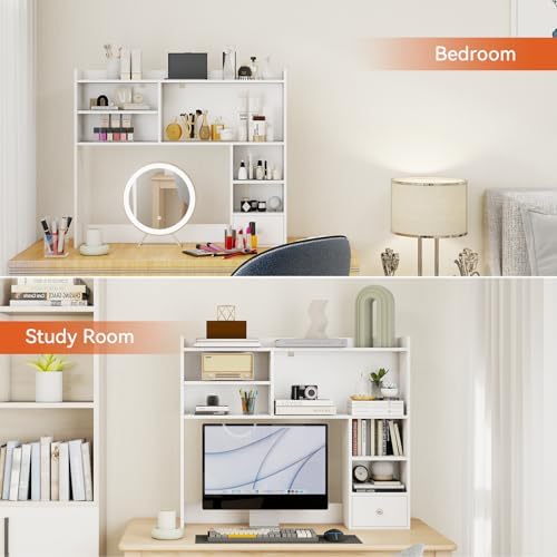 ELECWISH Desktop Bookshelf, Desk Shelf for Computer Desk, 35.04”, 6 Tier - Image 7