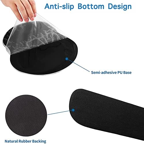 Keyboard Wrist Rest and Mouse Pad Wrist Support Set,Ergonomic Memory Foam Wrist Pad & Non Slip Base for Home Office Working Studying Easy Typing,Pain Relief,Cow Pattern - Image 4