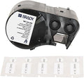 Brady Authentic (M5-120-499) Aggressive Adhesive Multi-Purpose Nylon Labels 0.5 x 1 x 0.375 Dia Black on White, 240 Labels. for use with The BMP51 and M511 Label Printers by BradyCorp