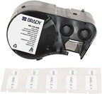 Brady Authentic (M5-120-499) Aggressive Adhesive Multi-Purpose Nylon Labels 0.5 x 1 x 0.375 Dia Black on White, 240 Labels. for use with The BMP51 and M511 Label Printers by BradyCorp