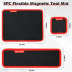 TOOLEAGUE 3Pcs Magnetic Tool Mat with 25Lb Telescoping Magnetic Pickup Pen - Image 2