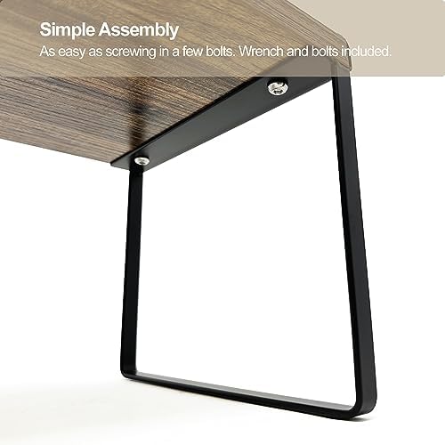 Mitus Stacking Wood Shelf Organizer, Counter Cabinet Storage Rack, 12 inch - Image 6