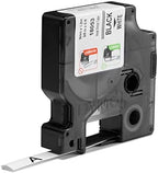 DYMO Rhino Industrial Heat-Shrink Labels 3/8" Tube Black Print on White - Image 4