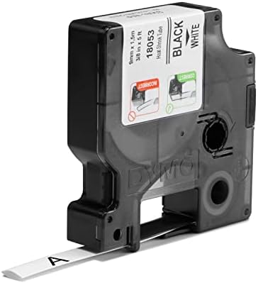 DYMO Rhino Industrial Heat-Shrink Labels 3/8" Tube Black Print on White - Image 4