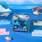 3D Calendar 2027, Tear-Away Desk Calendar, Paper Art Memo Pad, LED Light (seabed) - Image 4